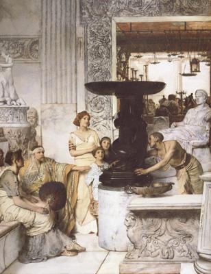 Alma-Tadema, Sir Lawrence The Sculpture Gallery (mk23) France oil painting art